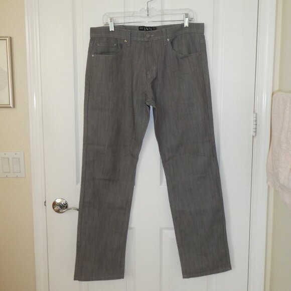 The Next Movement Grey Straight Leg Stretch Jeans Size 34 - Picture 1 of 8